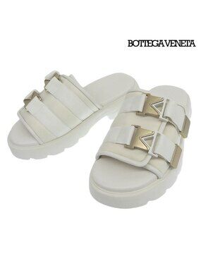 $720 NIB Men\'s Bottega Veneta Dual Strap Sandals White Size 42(9) BOTTEGA VENETA 520$ Men main image 3